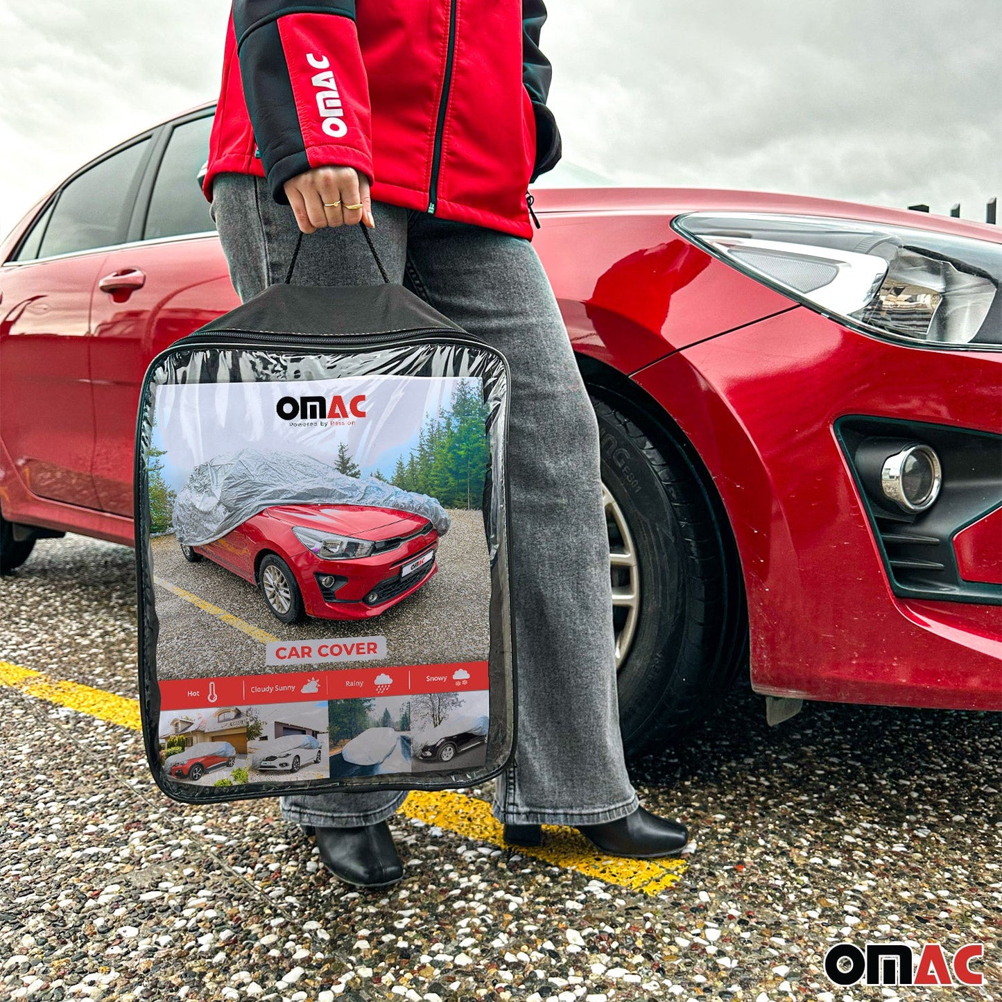 Auto Schutzhülle Vollgarage Ganzgarage Abdeckplane für MPV Autos Grau Klein