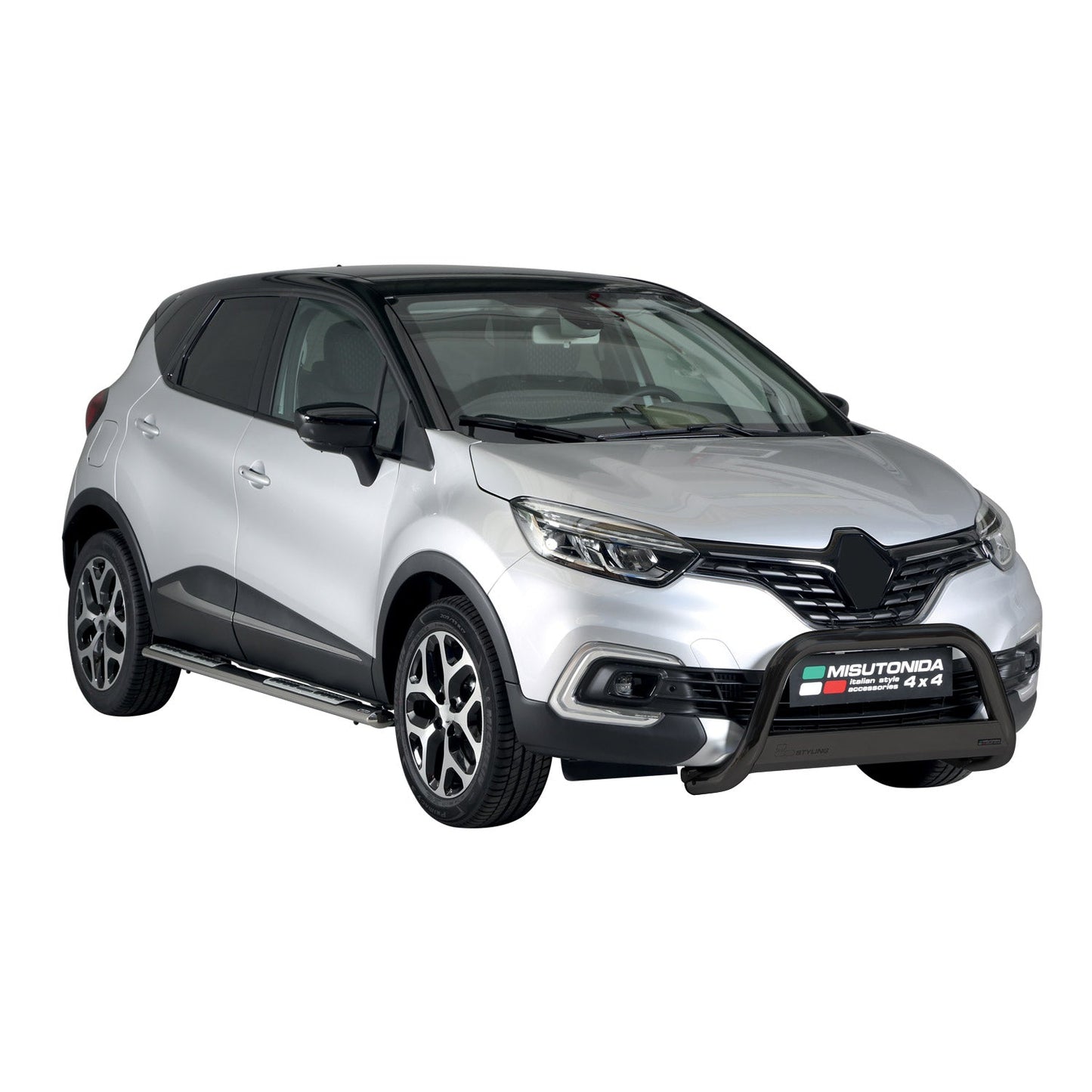 Frontbügel Frontschutzbügel für Renault Captur 2017-2019 Schwarz ø63mm Stahl
