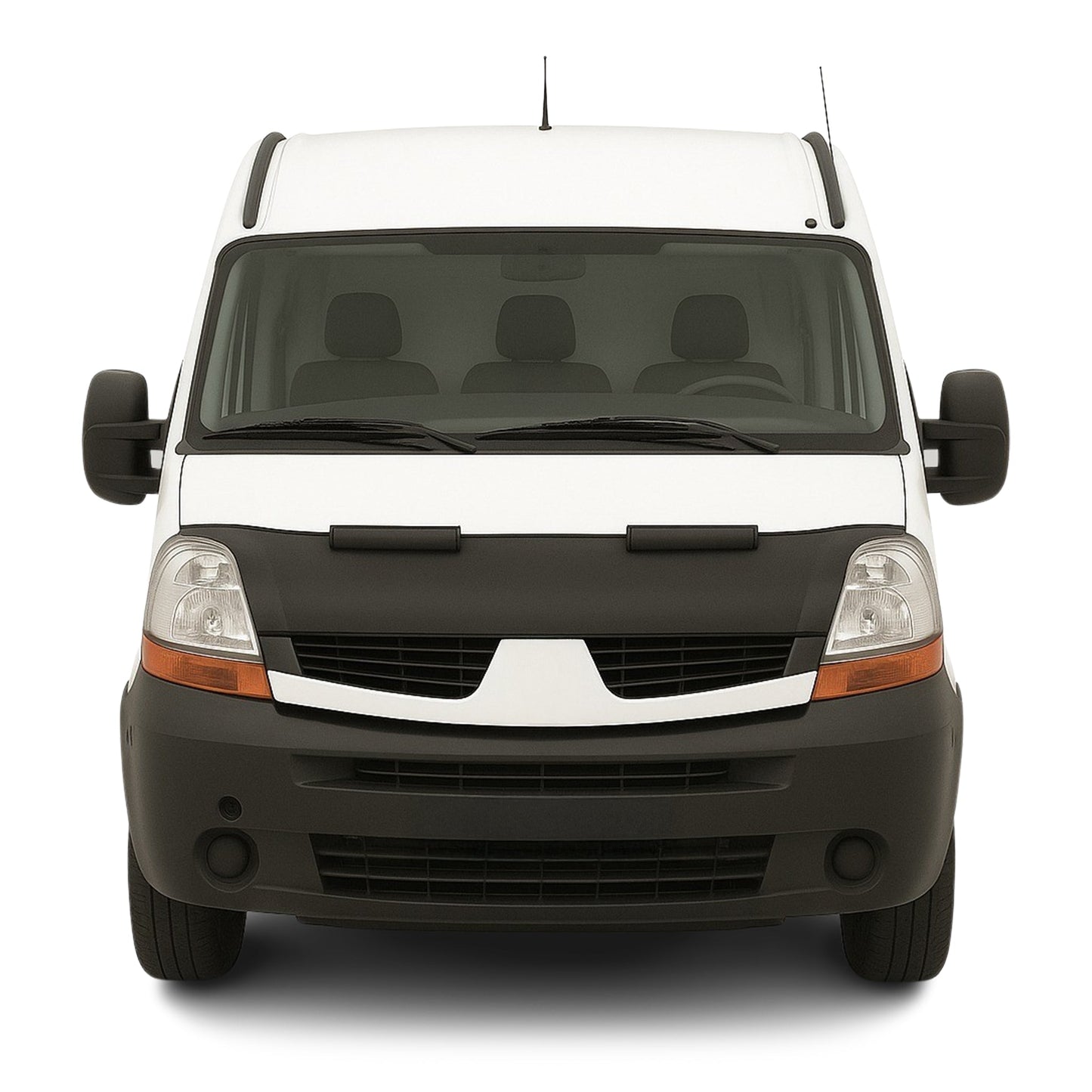 Haubenbra Steinschlagschutz Bonnet Bra für Renault Master 2003-2010 Schwarz Halb