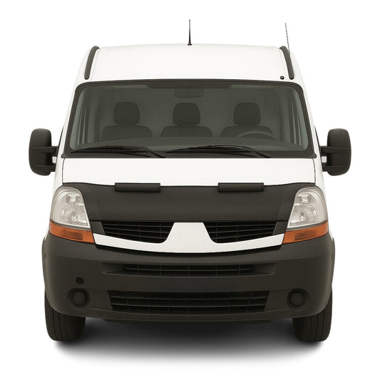 Haubenbra Steinschlagschutz Bonnet Bra für Renault Master 2003-2010 Schwarz Halb