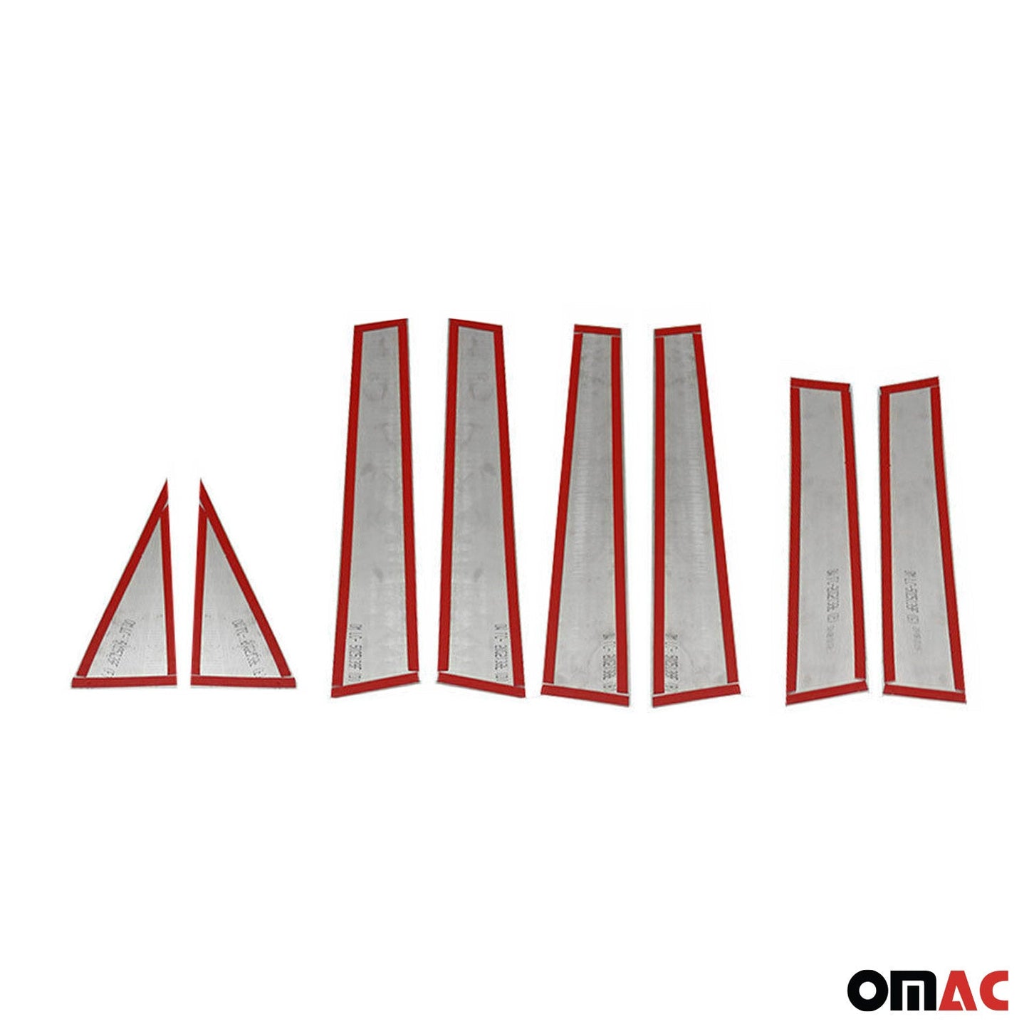 B-Säule Türsäulen Verkleidung für Nissan X-Trail 2016-2025 Edelstahl Silber 8tlg