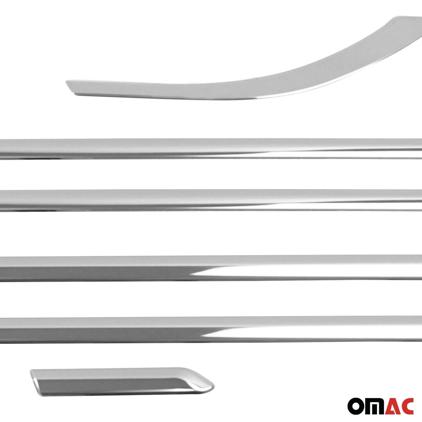 Benzi decorative pentru geamuri Ford Mondeo mk5 Sedan 2014-2022, oțel inoxidabil, 8 bucăți