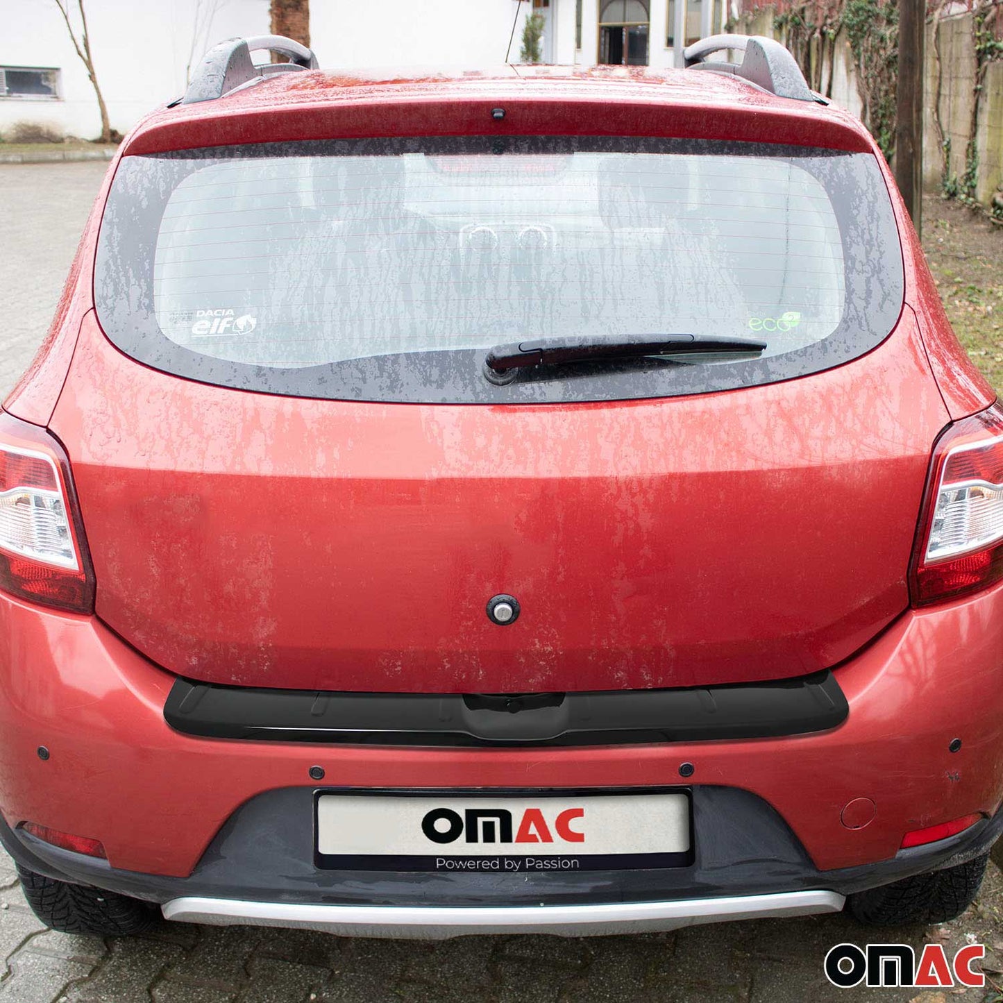 Ladekantenschutz Stoßstangenschutz für Dacia Sandero 2012-2020 Acryl Schwarz