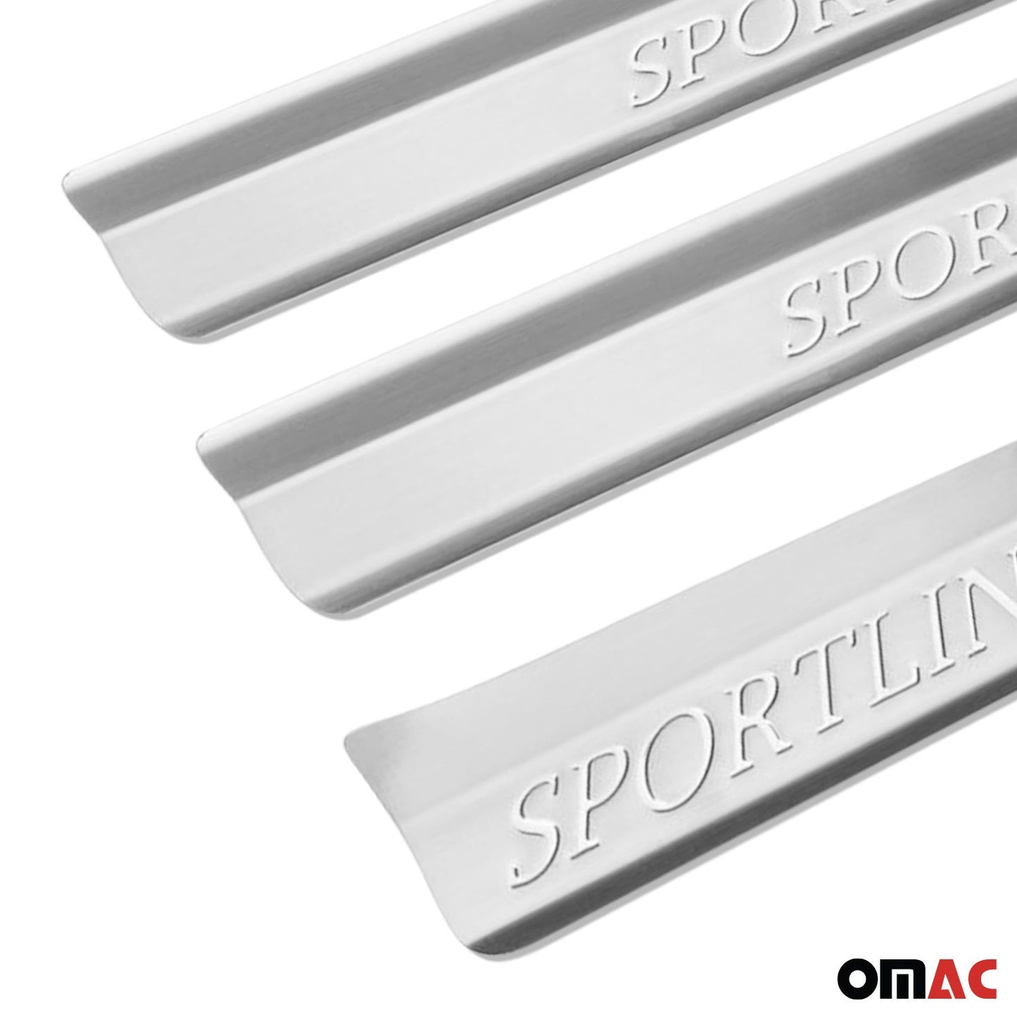 Ornamente prag uși pentru BMW Seria 3 E46 1998-2007, oțel inoxidabil, argintiu, set 4 piese
