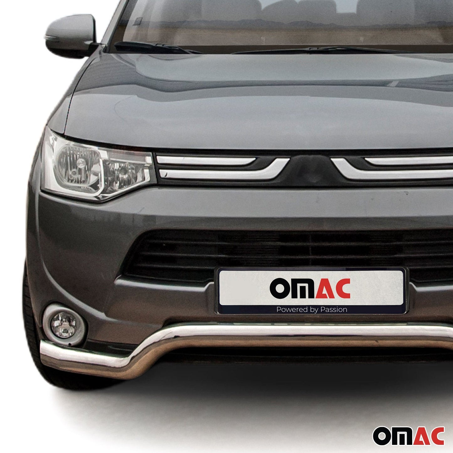 Bară de protecție față, bară de protecție față pentru Mitsubishi Outlander 2012-2015, omologată ABE, argintie