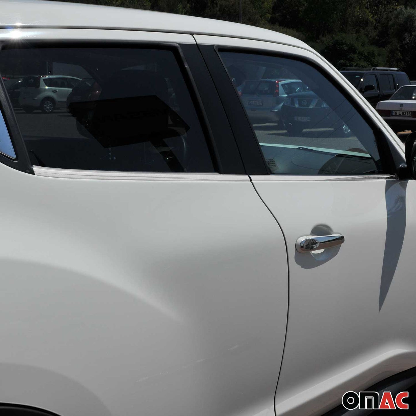 Fensterleisten Zierleisten für Nissan Juke 2010-2020 Edelstahl Chrom 4tlg