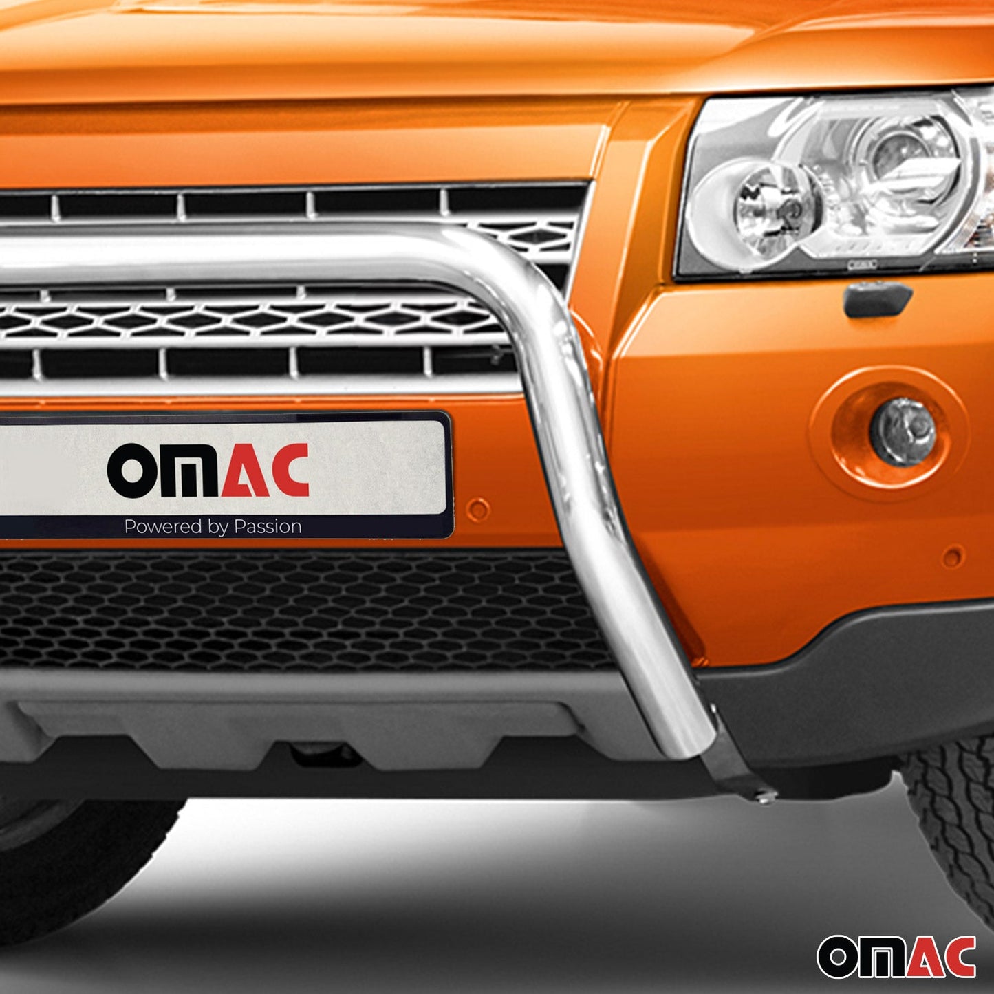 Bară de protecție/buton față pentru Land Rover Freelander 2006-2014, omologată ABE, oțel, argintiu