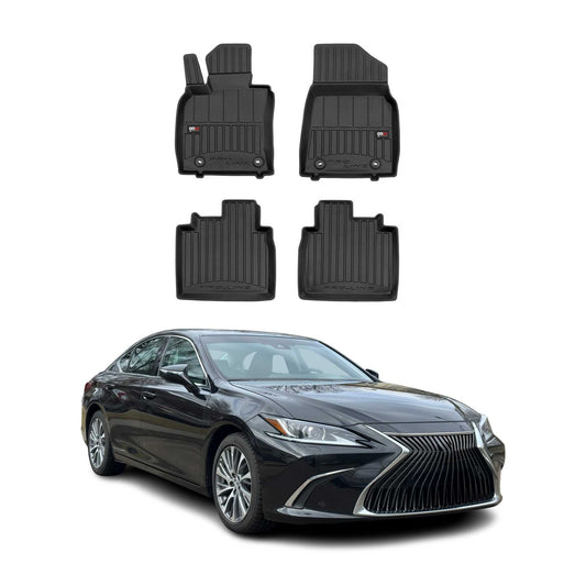 2018-2025 Lexus ES Fußmatten TPE Schwarz 4 tlg