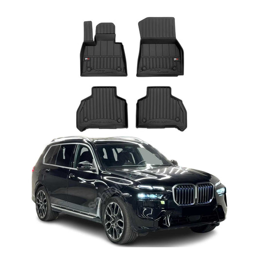 2019-2025 BMW X7 G07 Fußmatten TPE Schwarz 4 tlg