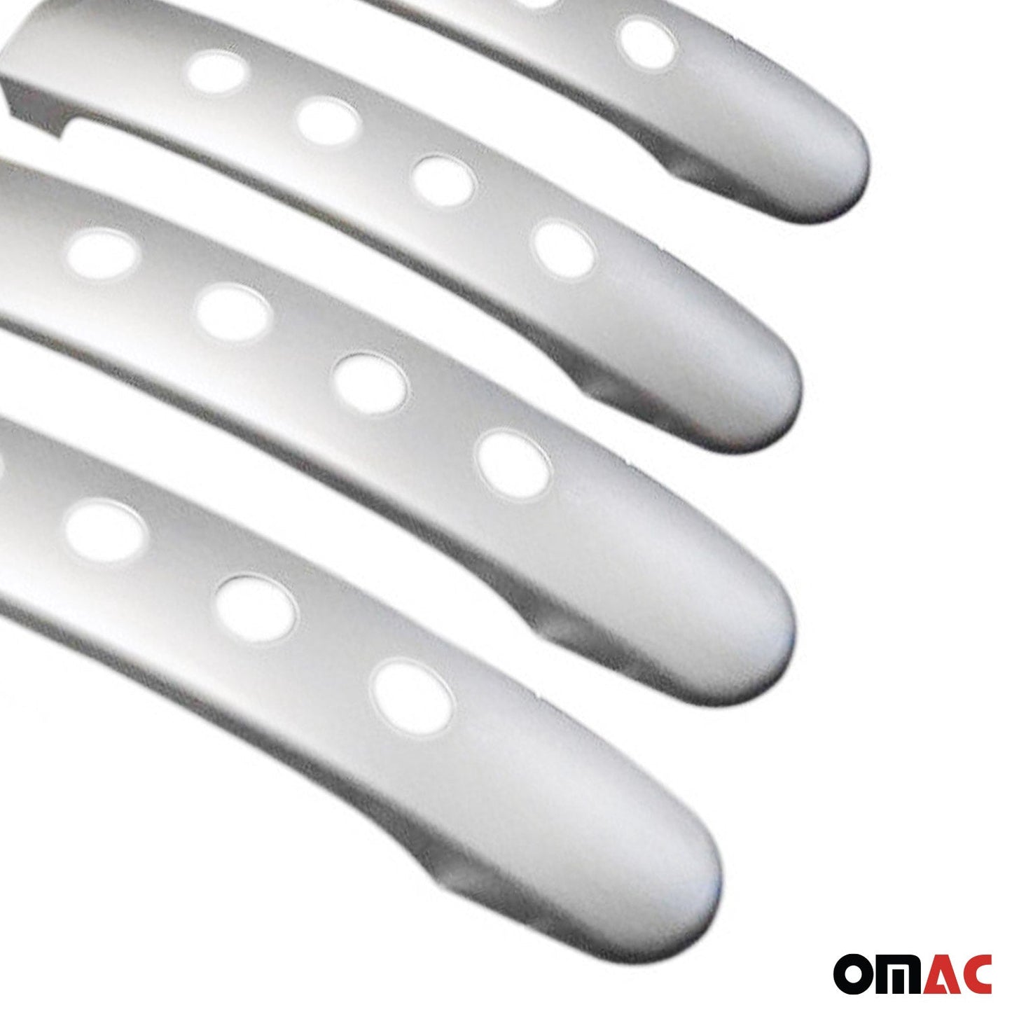 Ornamente mâner ușă, capace mâner ușă pentru VW Passat FL 2000-05 4 uși, oțel inoxidabil, argintiu, 8x