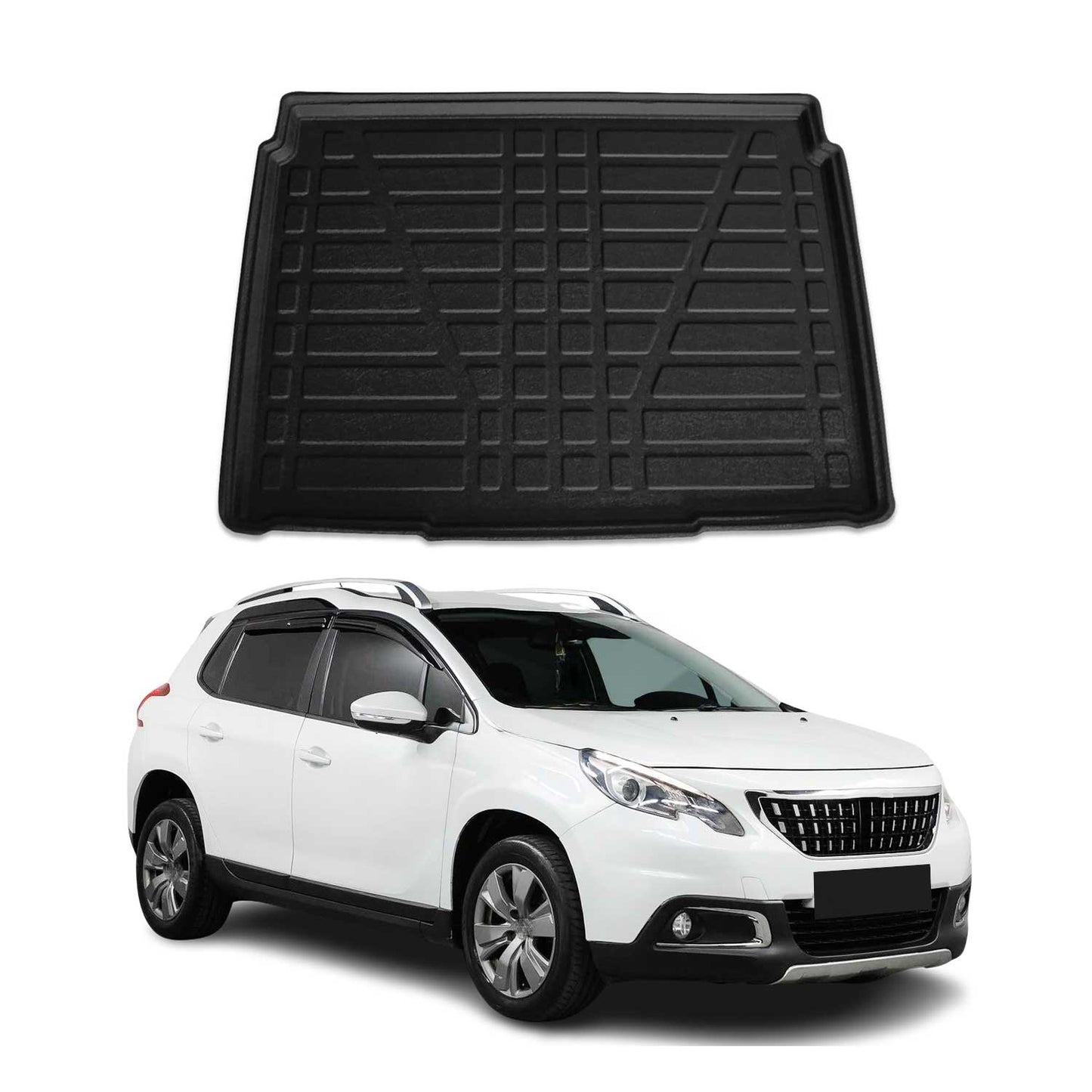 Protecție portbagaj/cargo pentru Peugeot 2008 2018-2025, cauciuc TPE, negru