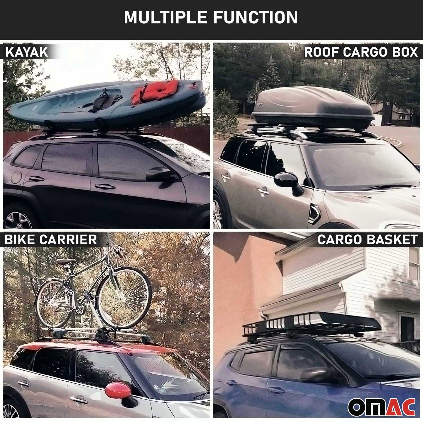 Portbagaj de plafon pentru Peugeot 4007 2007-2012 5 uși 100 kg aluminiu argintiu 2x ABE