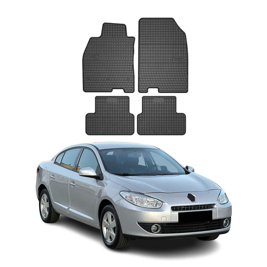 2009-2016 Renault Fluence Fußmatten Gummi Schwarz 4 tlg