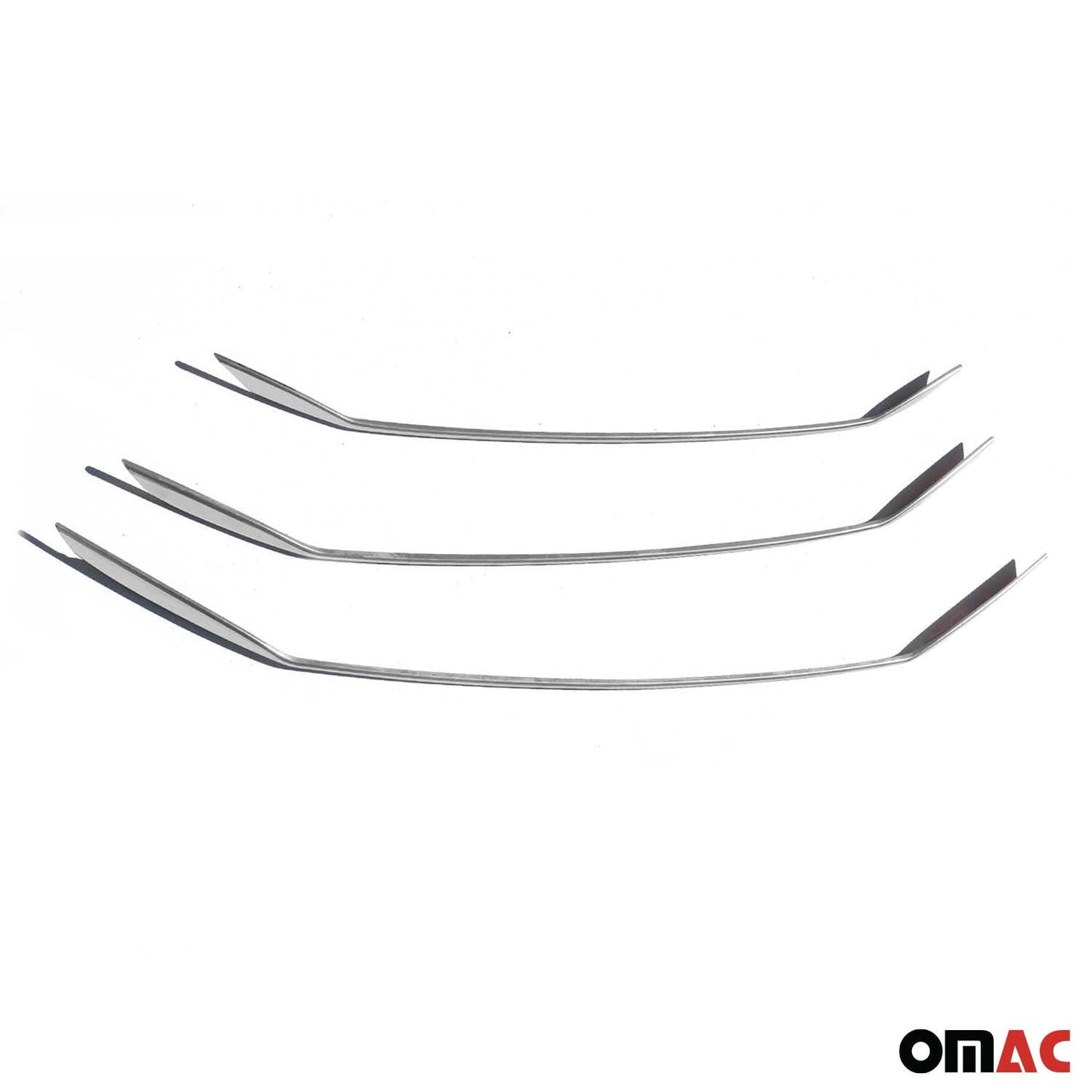 Kühlergrill Leisten Grillleisten für Hyundai Elantra 2011-2015 Chrom Silber 3x