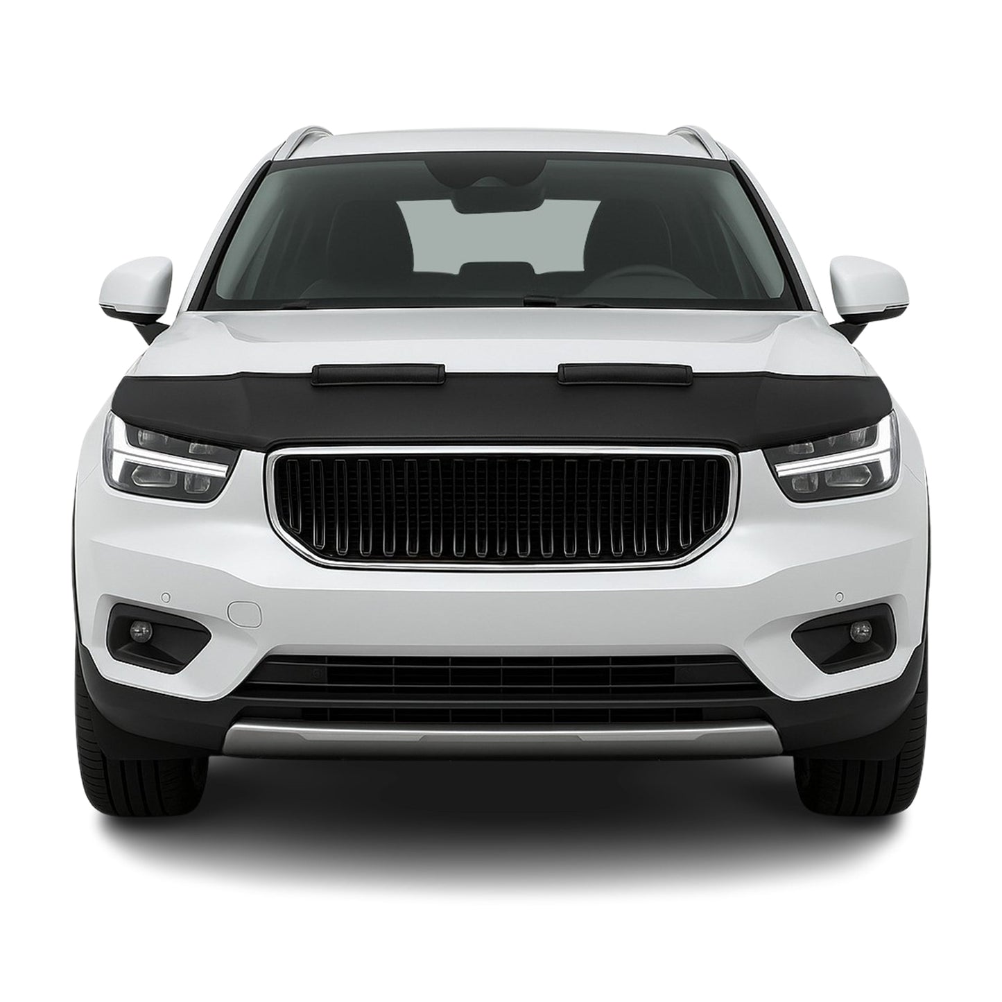 Haubenbra Steinschlagschutz Bonnet Bra für Volvo XC40 2017-2025 Schwarz Halb