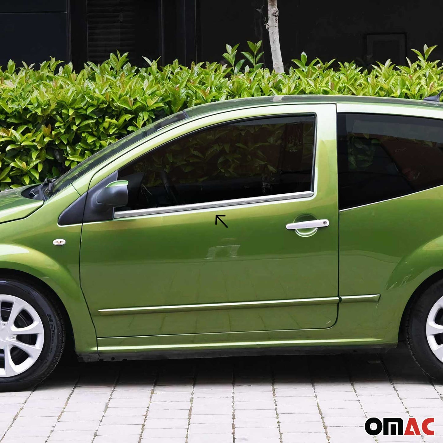 Fensterleisten Zierleisten für Citroen C2 2003-2009 Edelstahl Chrom 2tlg
