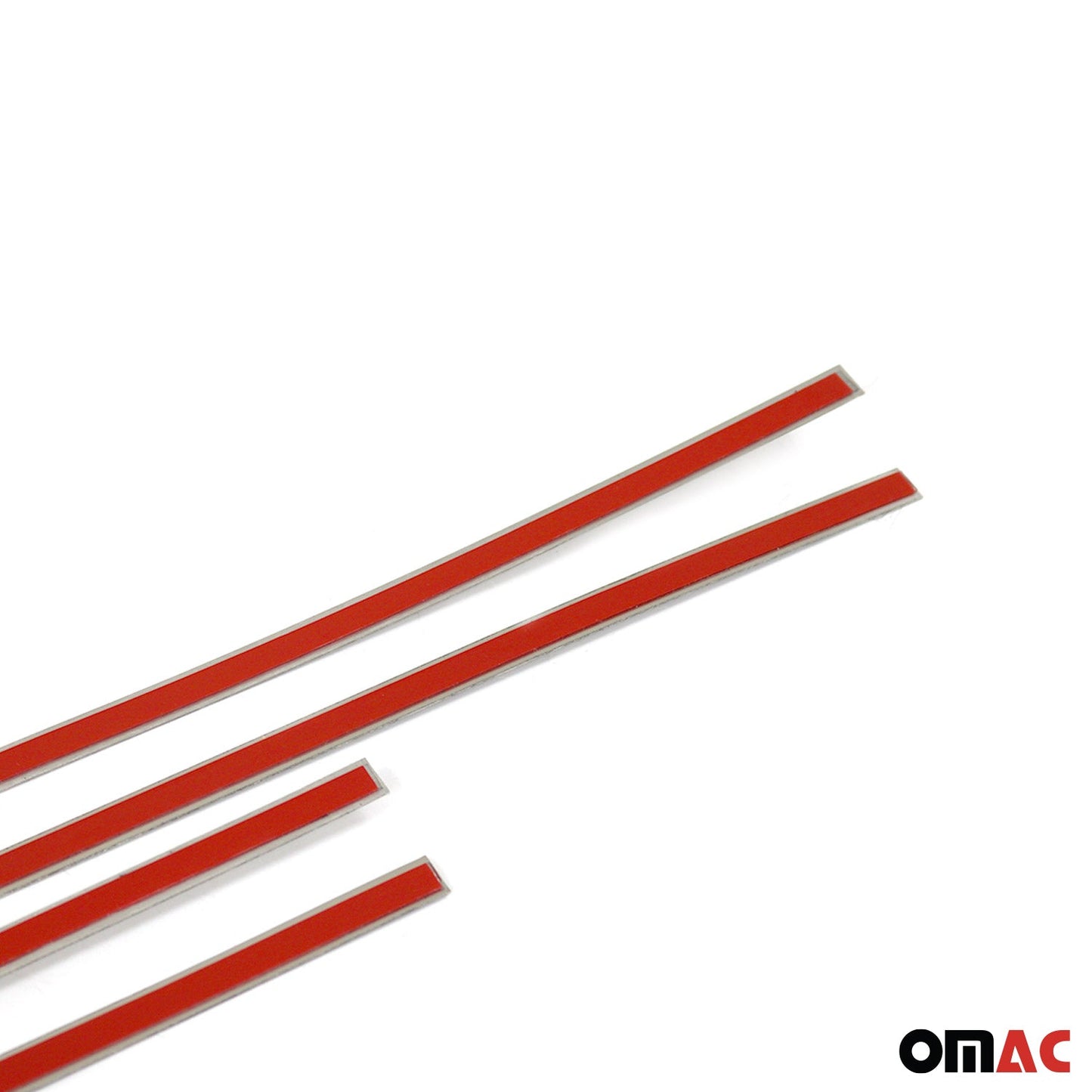 Ornamente prag ușă pentru Mercedes W201 1982-1993, crom periat, 4x