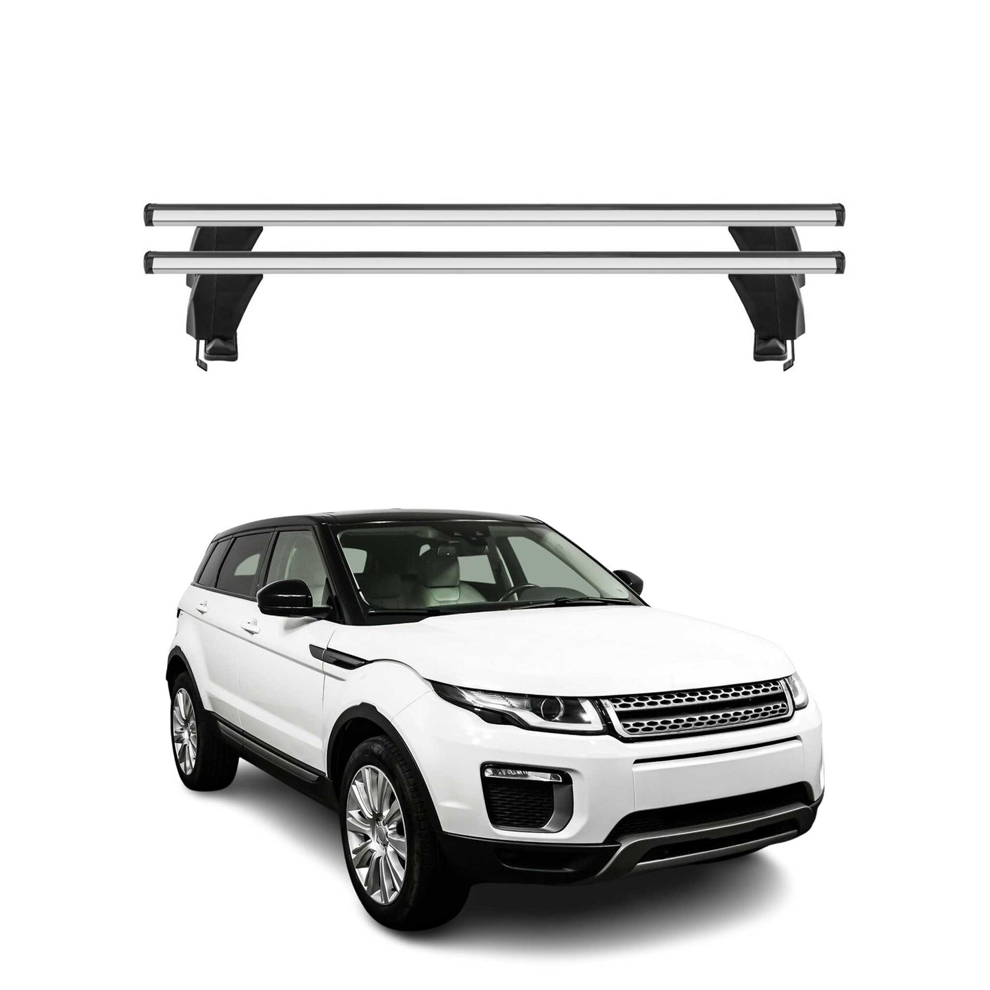 Menabo Dachträger für Land Rover Range Rover Evoque L538 2011-2018 50kg Grau 2x