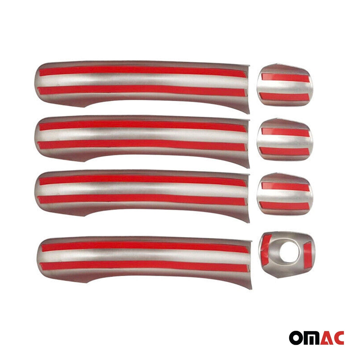 Türgriff Blende Türgriffkappen für VW Touareg 2003-2010 Edelstahl Silber 8tlg