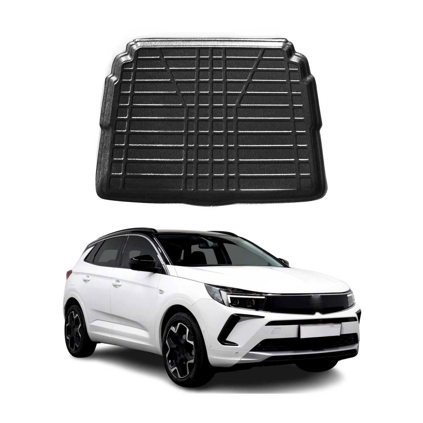 Kofferraumwanne Laderaumwanne für Opel Grandland 2022-2024 Untere Gummi TPE