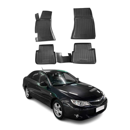 Covorașe auto Subaru Impreza 2007-2017, TPE, negre, 4 buc.