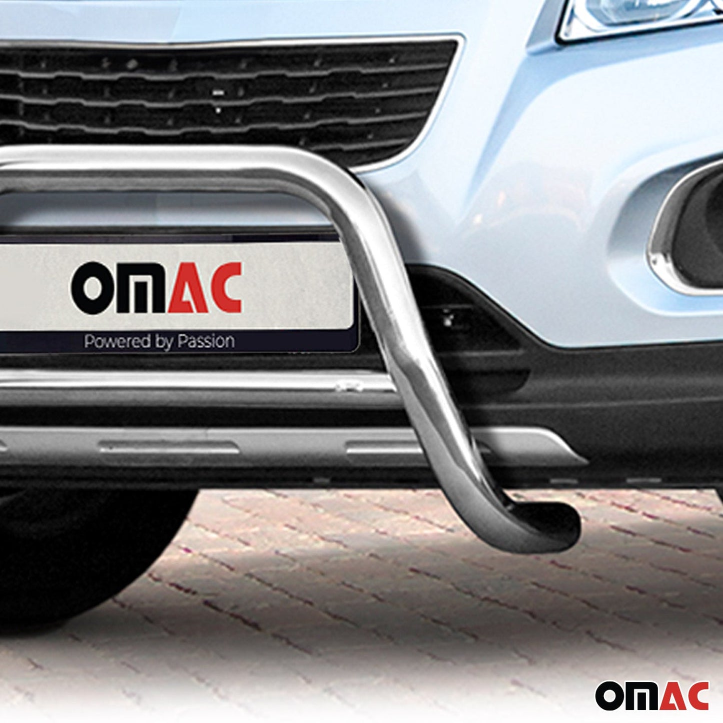 Bară de protecție/buton față pentru Chevrolet Trax 2013-2021 cu omologare ABE (omologare de tip germană) oțel argintiu