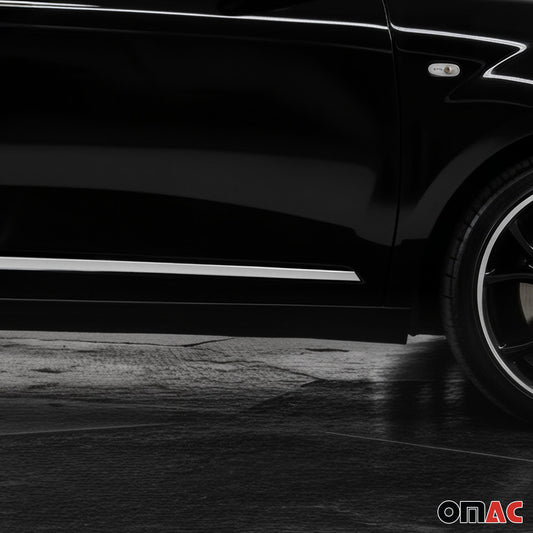 Seitentürleiste Türschutzleiste für Alfa Romeo Mito 2008-2018 Chrom Edelstahl 4x