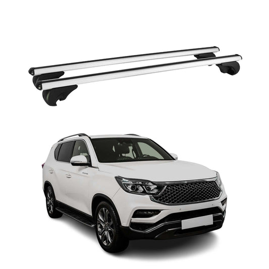 Portbagaj de plafon pentru Ssangyong Rexton Y400 2017-2023, portbagaj de bază, negru