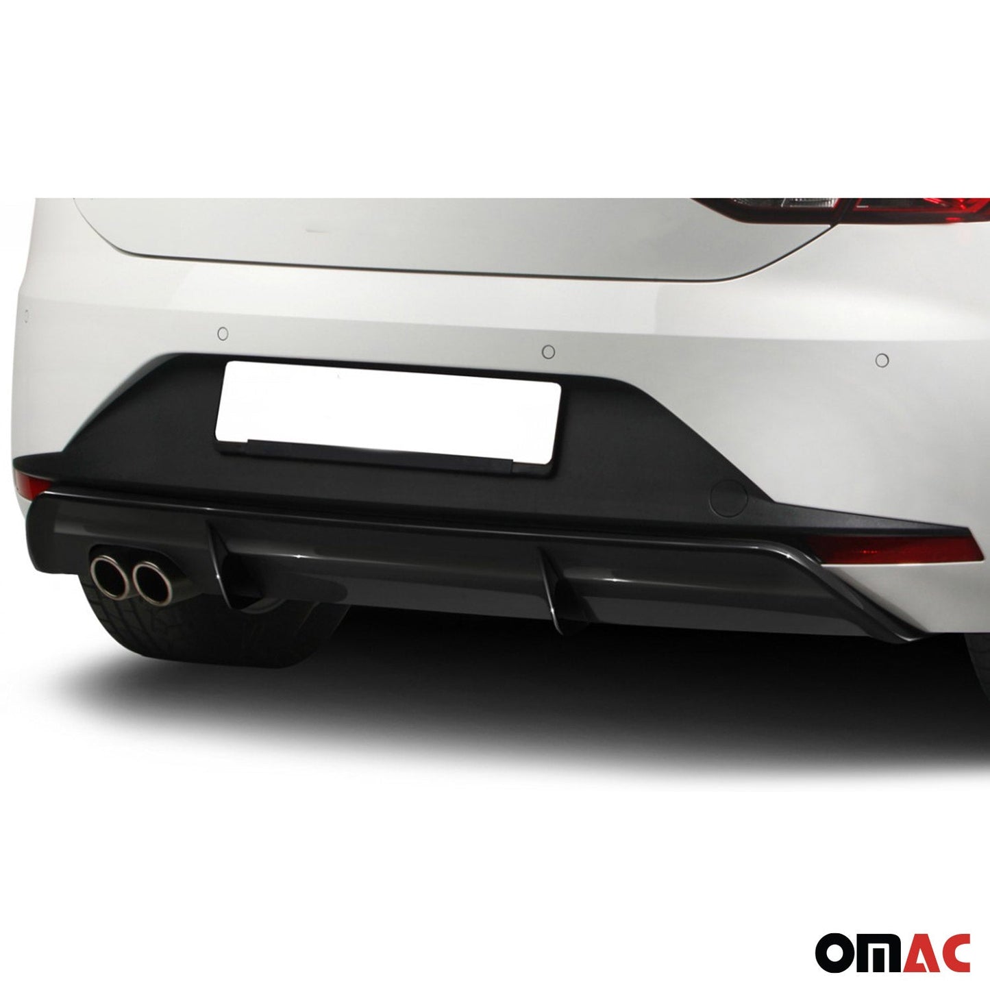 RDX Heckschürzenansatz Diffuser für Seat Leon 5F FR 5trg 2013-2017 Schwarz