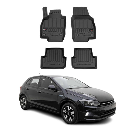2017-2025 VW Polo Fußmatten TPE Schwarz 4 tlg