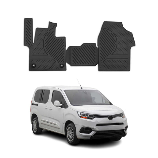 2016-2025 Toyota Proace Fußmatten TPE Schwarz 2 tlg