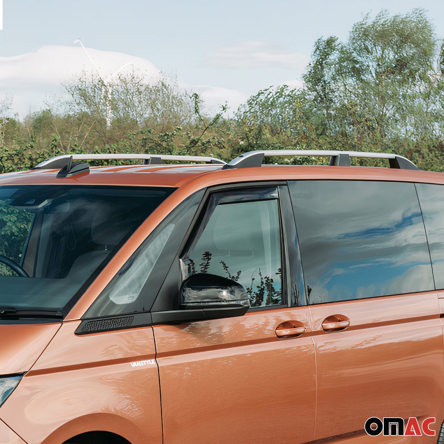 Dachreling Relingträger für VW T7 Multivan 2022-2025 Alu Silber L1 L2 2x