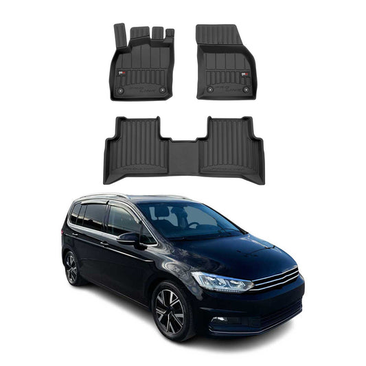 2015-2025 VW Touran II Fußmatten TPE Schwarz 3 tlg