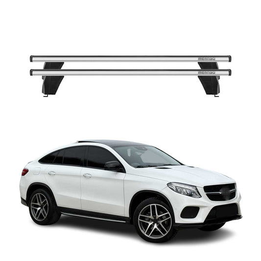 Menabo Dachträger Grundtäger für Mercedes GLE C292 2015-2019 75kg Alu Silber 2x