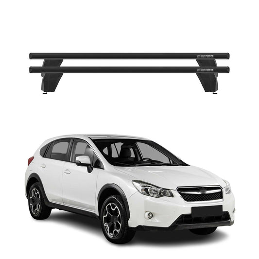 Menabo Dachträger Grundträger für Subaru XV 2011-2018 Querträger ABE Alu Schwarz