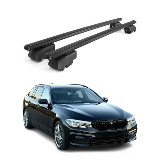 Dachträger Gepäckträger für BMW 5er G31 Touring 2017-2023 ABE Alu Schwarz 2x