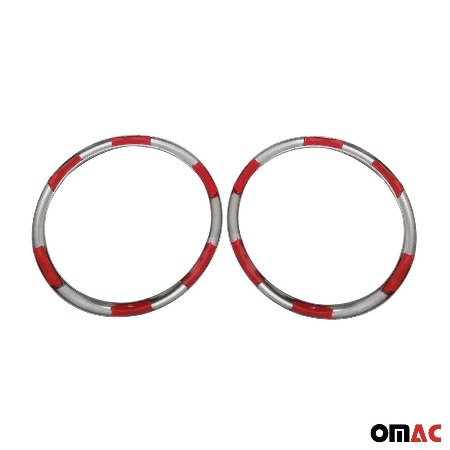 Tagfahrlicht Rahmen Schutz für Hyundai i10 2017-2019 Edelstahl Silber 2tlg