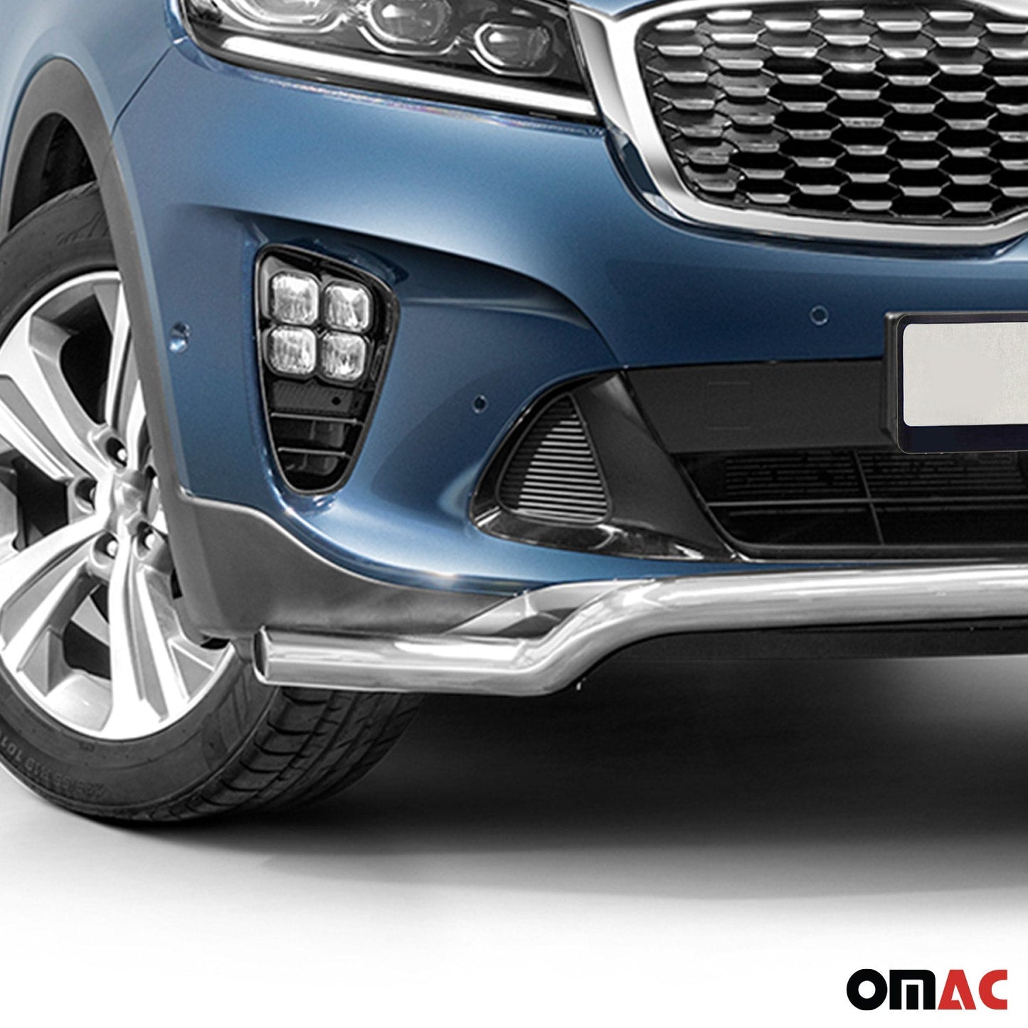 Bară de protecție/buton față pentru Kia Sorento 2018-2025 Low cu ABE (omologare de tip germană) Oțel Argintiu
