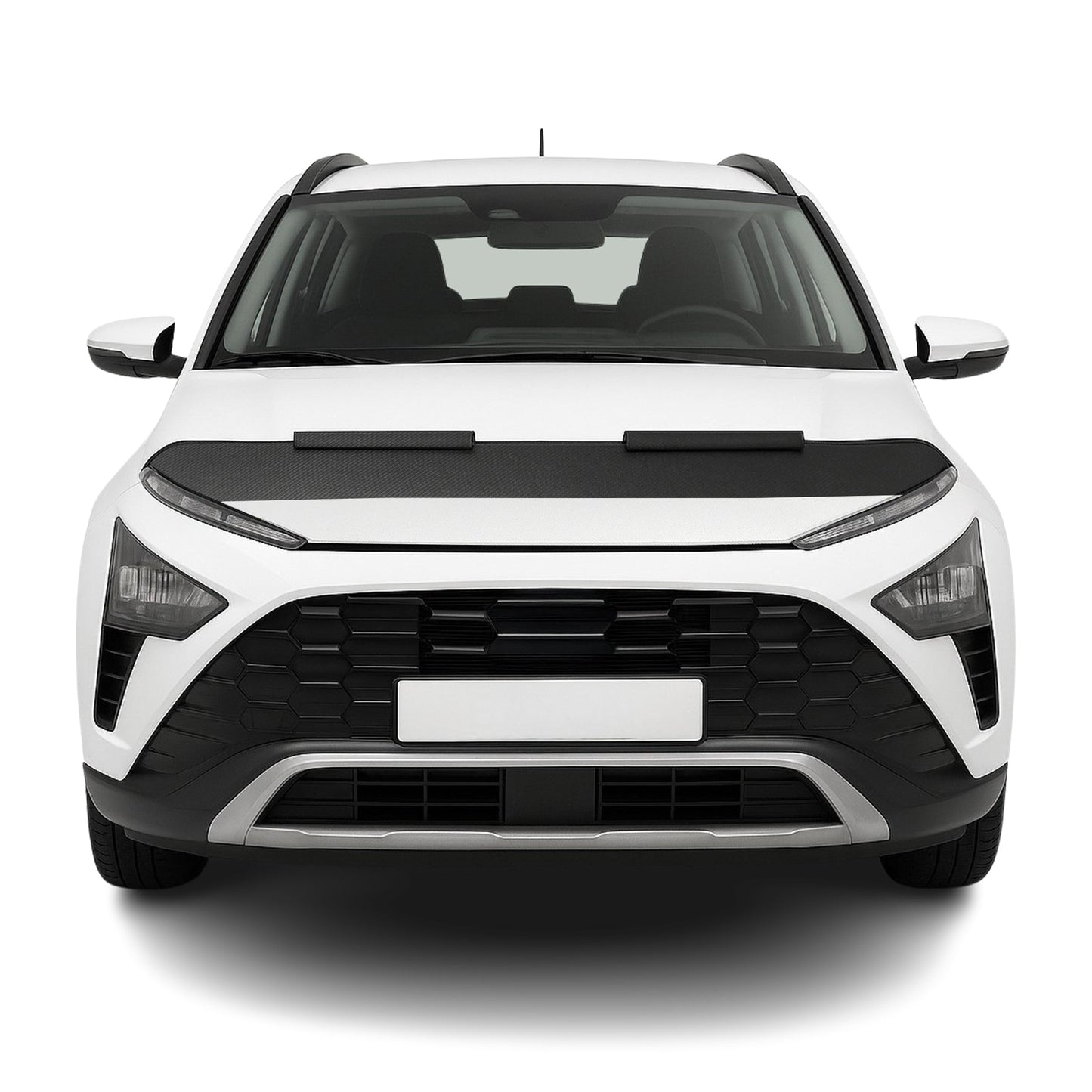 Haubenbra Steinschlagschutz Bonnet Bra für Hyundai Bayon 2021-2025 Carbon Halb