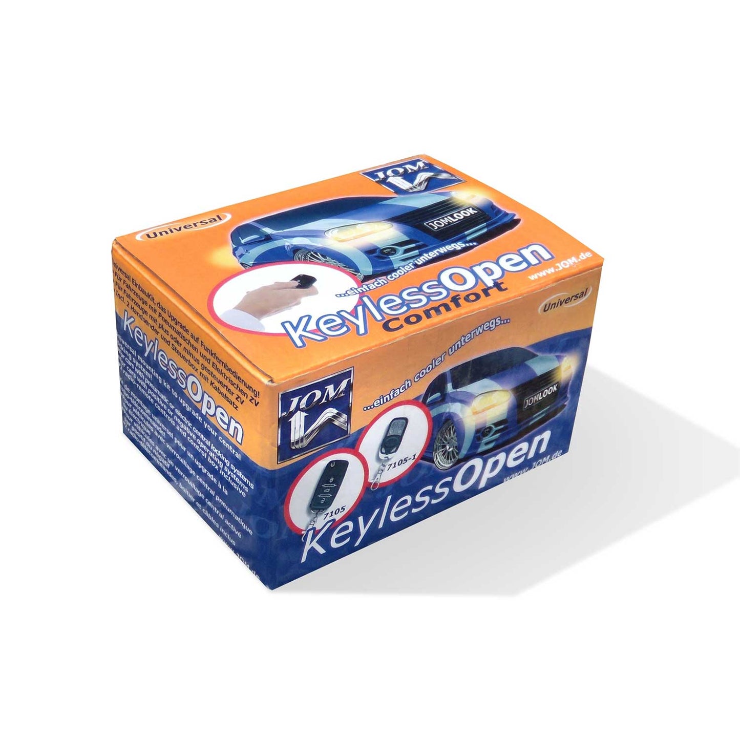 Sistem de închidere centralizată cu telecomandă radio universală JOM cu 2 emițătoare portabile