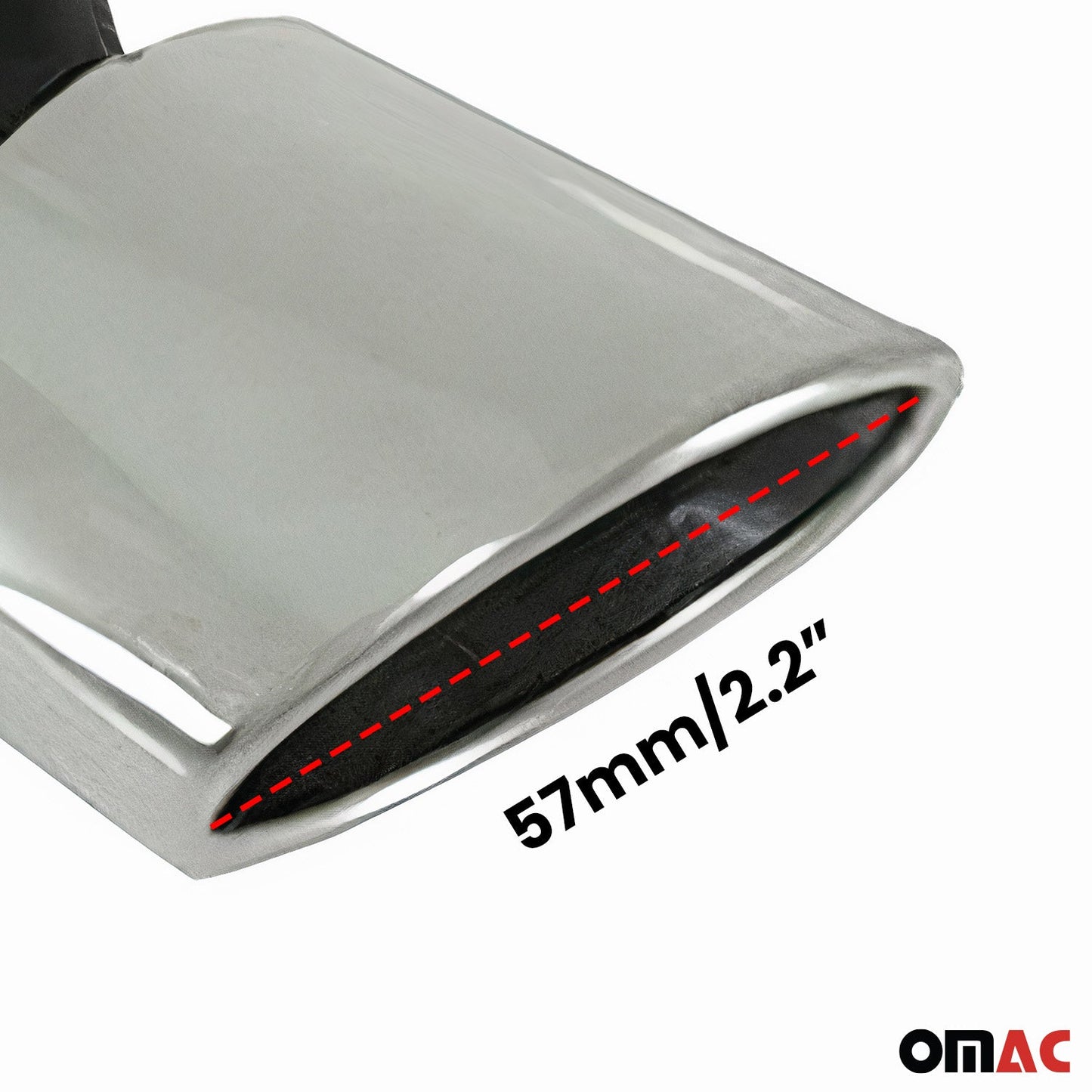 Auspuffblende Endrohr für Nissan Qashqai +2 2009-2014 Edelstahl Chrom 1tlg