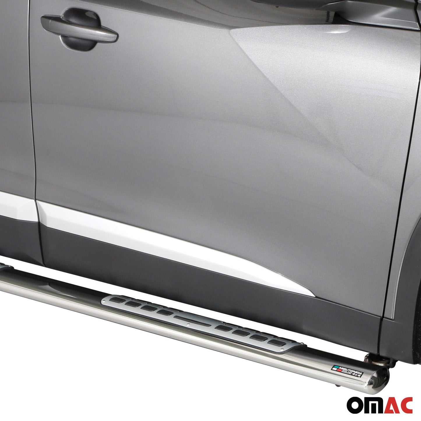 Edelstahl Seitenschweller Schwellerrohre für Peugeot 2008 2020-2025 Silber