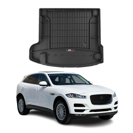 OMAC Gummi Kofferraumwanne für Jaguar F-Pace 2016-2025 TPE Laderaumwanne Schwarz