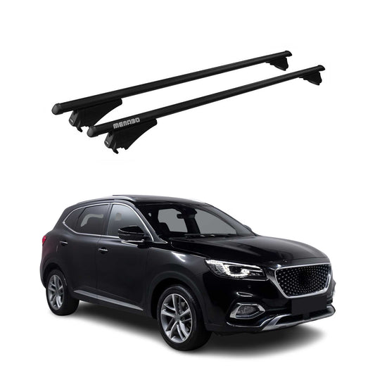 Menabo Dachträger Grundtäger für MG HS 2018-2025 75kg Aluminium Schwarz 2 tlg