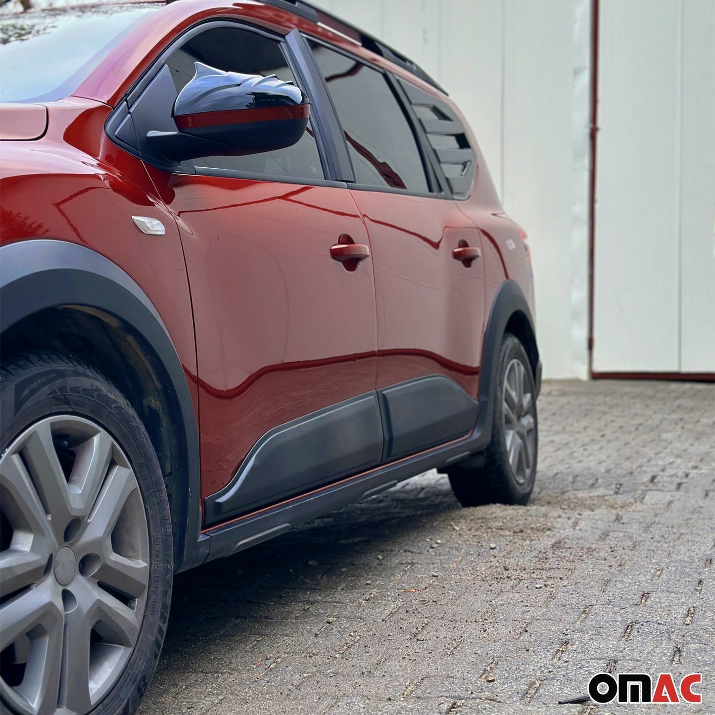 Türschutzleisten Seitenschutz für Dacia Jogger 2022-2025 ABS Schwarz 4tlg