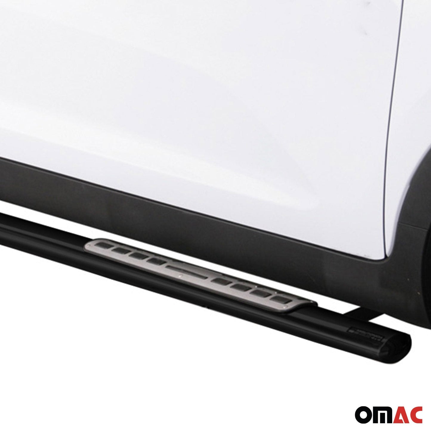 Edelstahl Seitenschweller Schwellerrohre für Kia Sportage 2010-2015 Schwarz