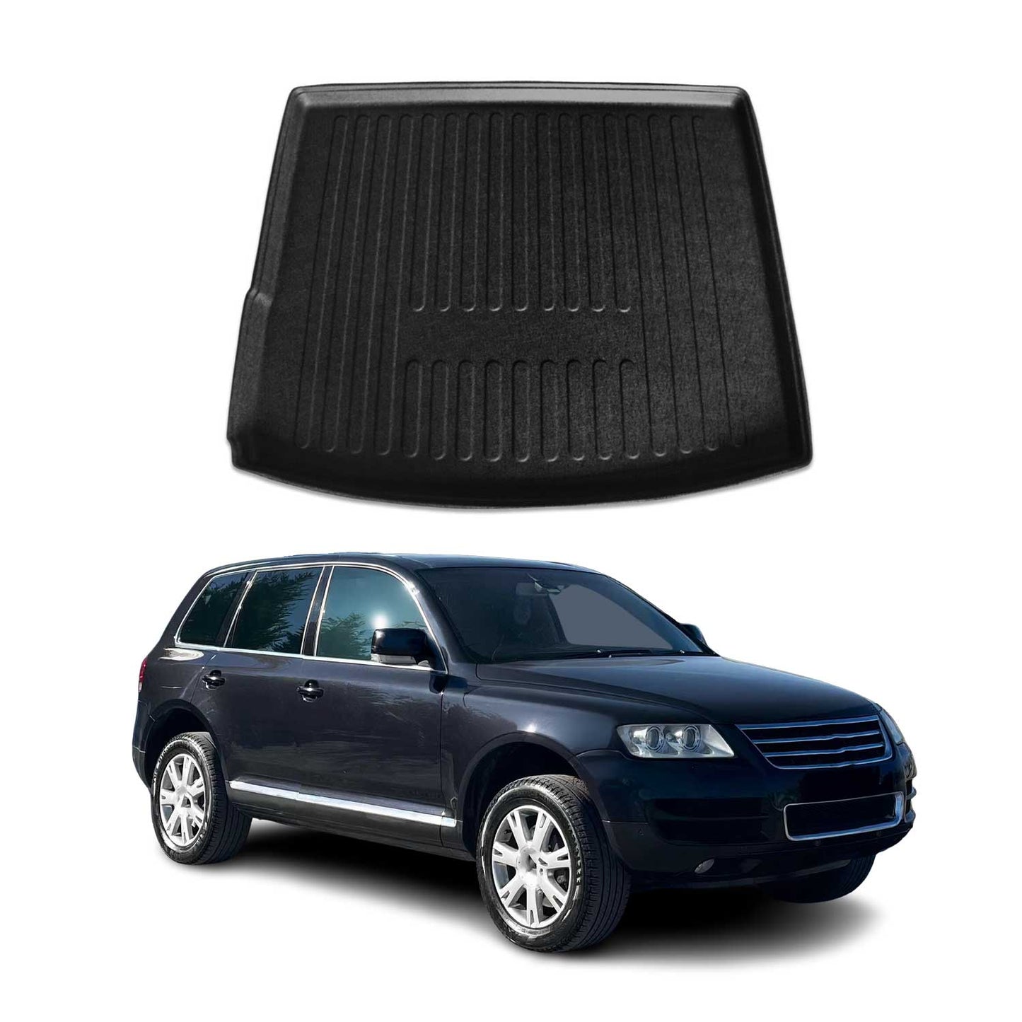 Protecție portbagaj/căptușeală pentru VW Touareg 2003-2007, cauciuc TPE, negru