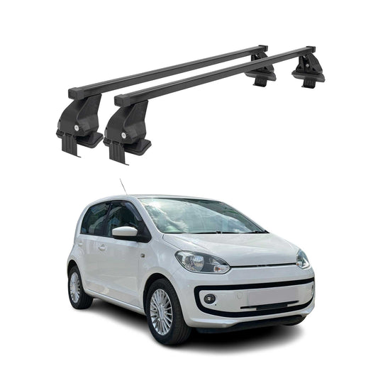Menabo Dachträger Grundtäger für VW Up 2011-2016 Pre-FL 50kg Stahl Schwarz 2 tlg