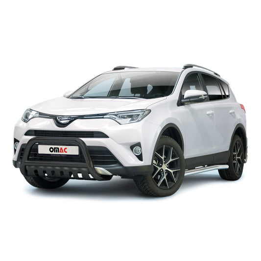 Bară de protecție față pentru Toyota RAV4 2016-2025, oțel inoxidabil cu ABE (omologare de tip germană), neagră