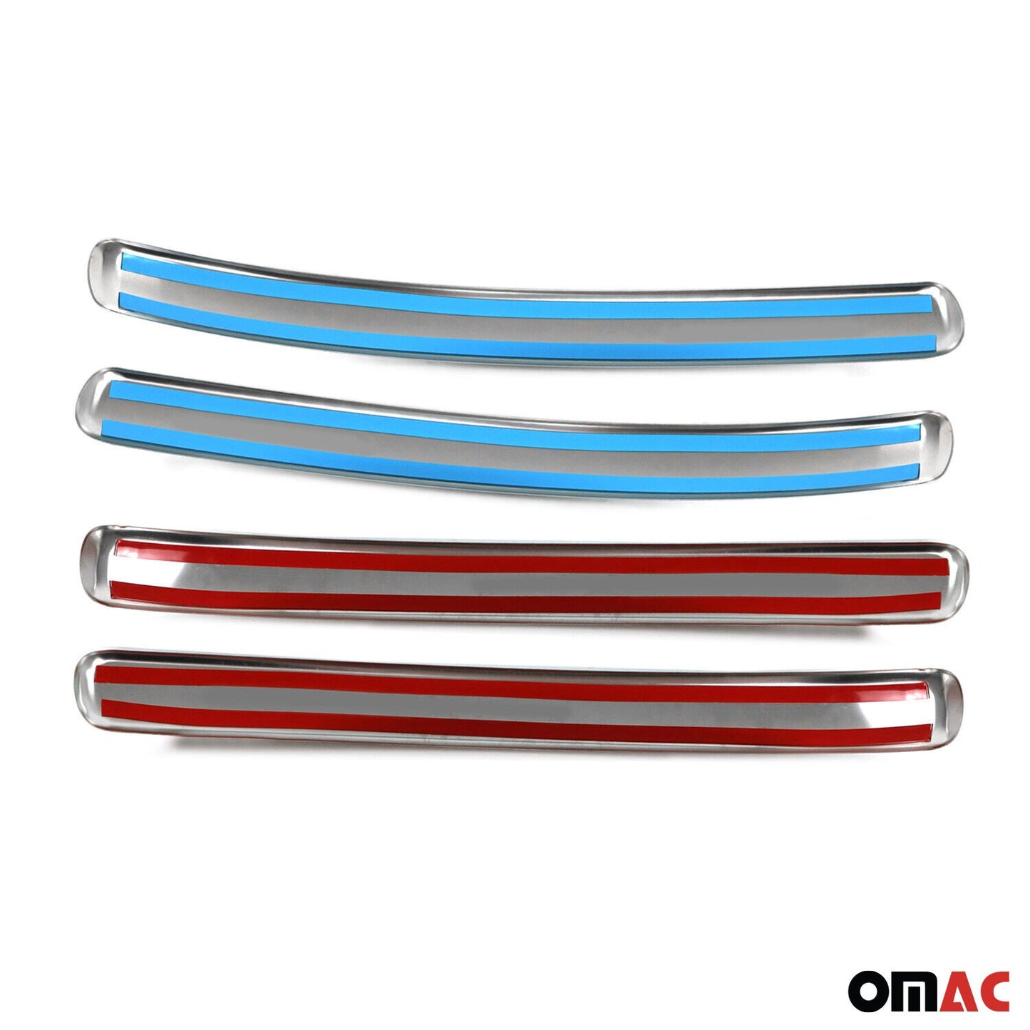 Kühlergrill Leisten Grillleisten für VW Caddy 2003-2010 Edelstahl Silber 4tlg